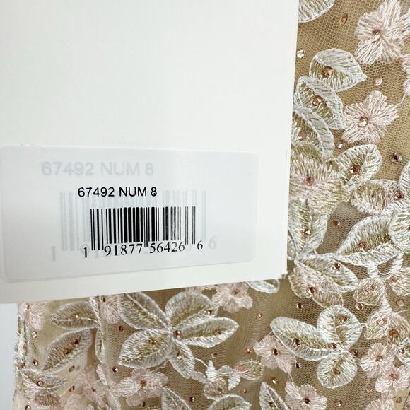 Mac Duggal 67492 Floral Embroidered Corset Bodice Gown Size 8 NWT - Picture 12 of 12